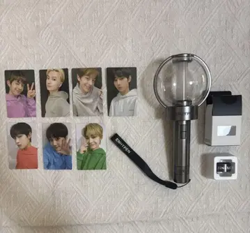 ENHYPEN 응원봉 데코 반지 정원 트레이딩 카드 포함