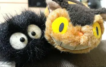 고양이 버스 마쿠로쿠로스케 봉제 인형 2개 세트 지브리 토토로