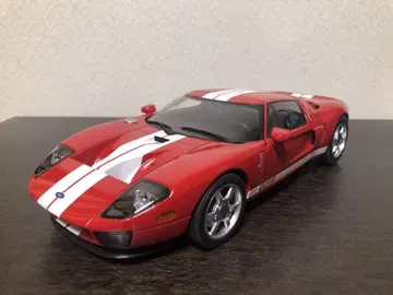 오토 아트 Ford GT 빨간색 1/18 스트라이프 모델