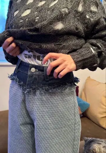 프린지 데님 팬츠 패턴 토리코 안다 유미의 매력에 푹 빠지다