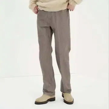 오라리 하드 트위스트 브라운 데님 5P 팬츠