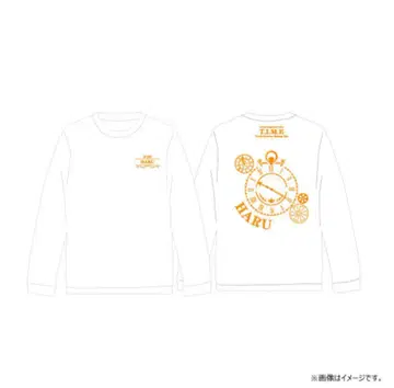 카시와기 유 초특급 할 T.I.M.E 화이트 롱 슬리브 티셔츠 롱 T