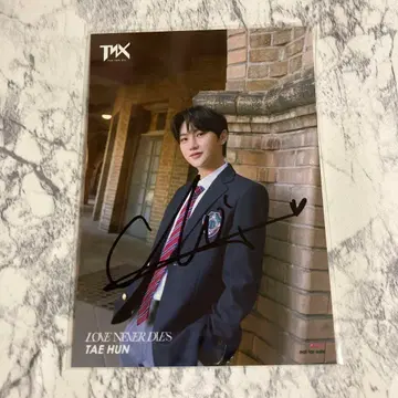 TNX 친필 사인 포함 브로마이드 테훔 LOVE NEVER DIES