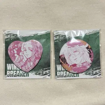 wind breaker 윈브레 오동나무 미키 복권 메이트 하트 캔뱃지