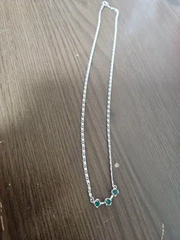 에메랄드 컬러 목걸이