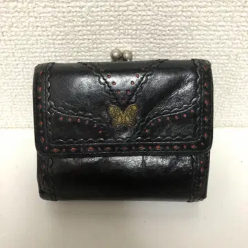 ANNA SUI 안나수이 블랙 3단 폴더형 지갑