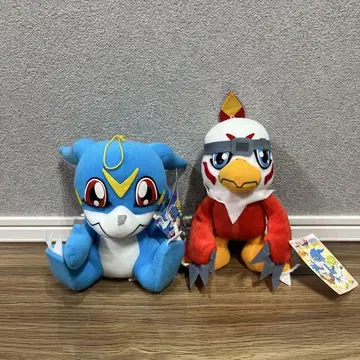 디지몬 어드벤처 02 2000년 레트로 봉제 인형 부이몬 호크몬