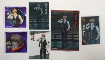 은혼 메디코스 비 오는 밤 ver 캔뱃지 클리어 카드 오키타 소고 세트