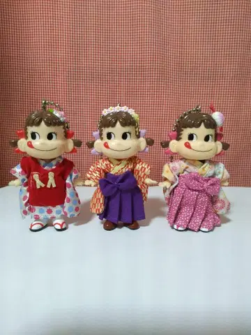 기모노 페코짱 키링 3개 세트
