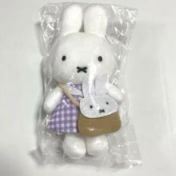 미피 자카 페스타 체크 드레스 마스코트 퍼플 미니백