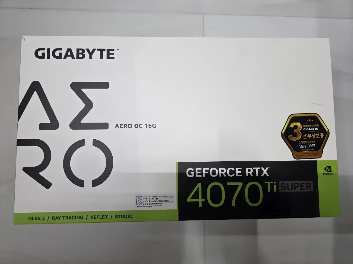 GIGABYTE 지포스 RTX 4070 Ti SUPER AERO OC D
