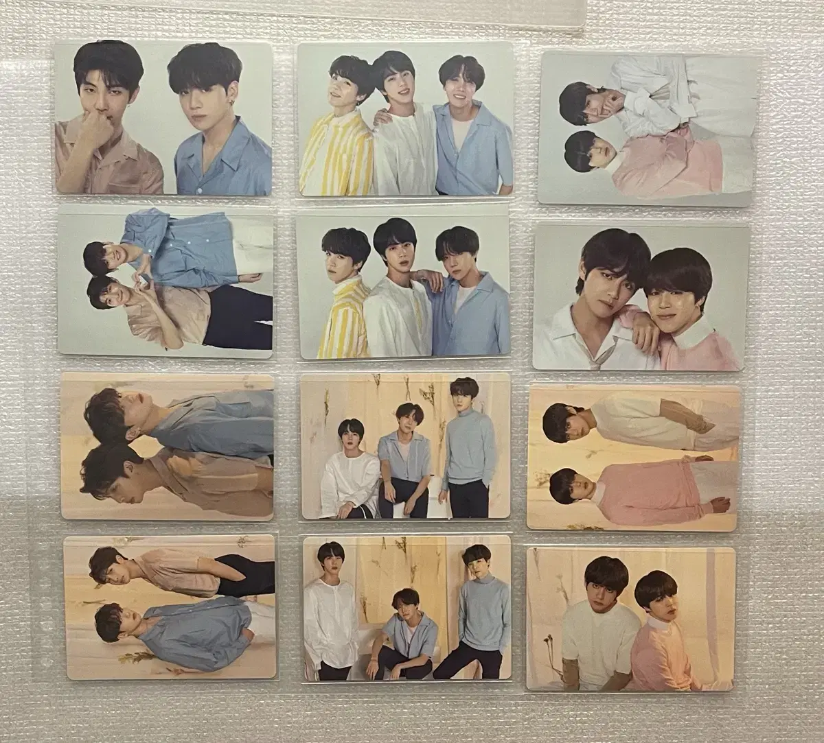 방탄소년단 일본 럽셀콘 미니 포카 유닛 단체 드래곤볼 세트