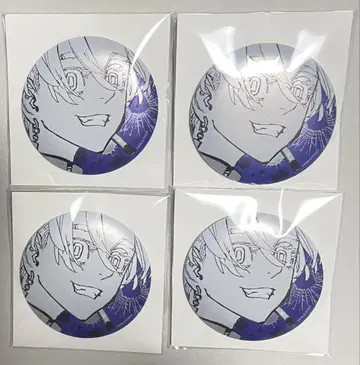 도쿄 리벤저스 신체험전 메탈릭 캔뱃지 블랙 카와 이자나