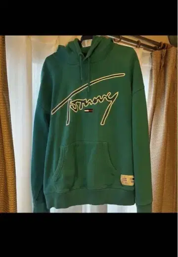 Tommy 타미힐피거 청바지 후드 부착 후드티 후디 블루