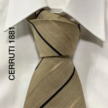 CERRUTI 1881 스트라이프 울 실크 넥타이 일본제