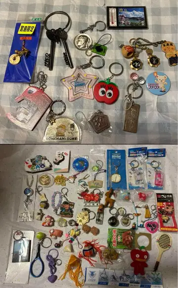 기념품 키링, 유리 세공 등 레트로 팬시 상품도 있습니다.