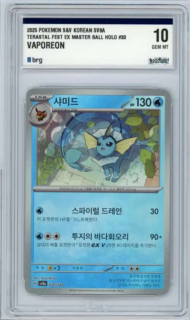 포켓몬카드 테라스탈페스타 샤미드 마스터볼 brg 10