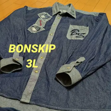 새상품급 BONSKIP 데님 셔츠 3L