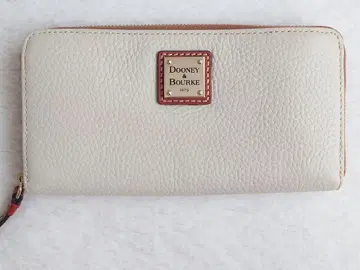 DOONEY&BOURKE 두니&버크 장지갑 가죽 아이보리