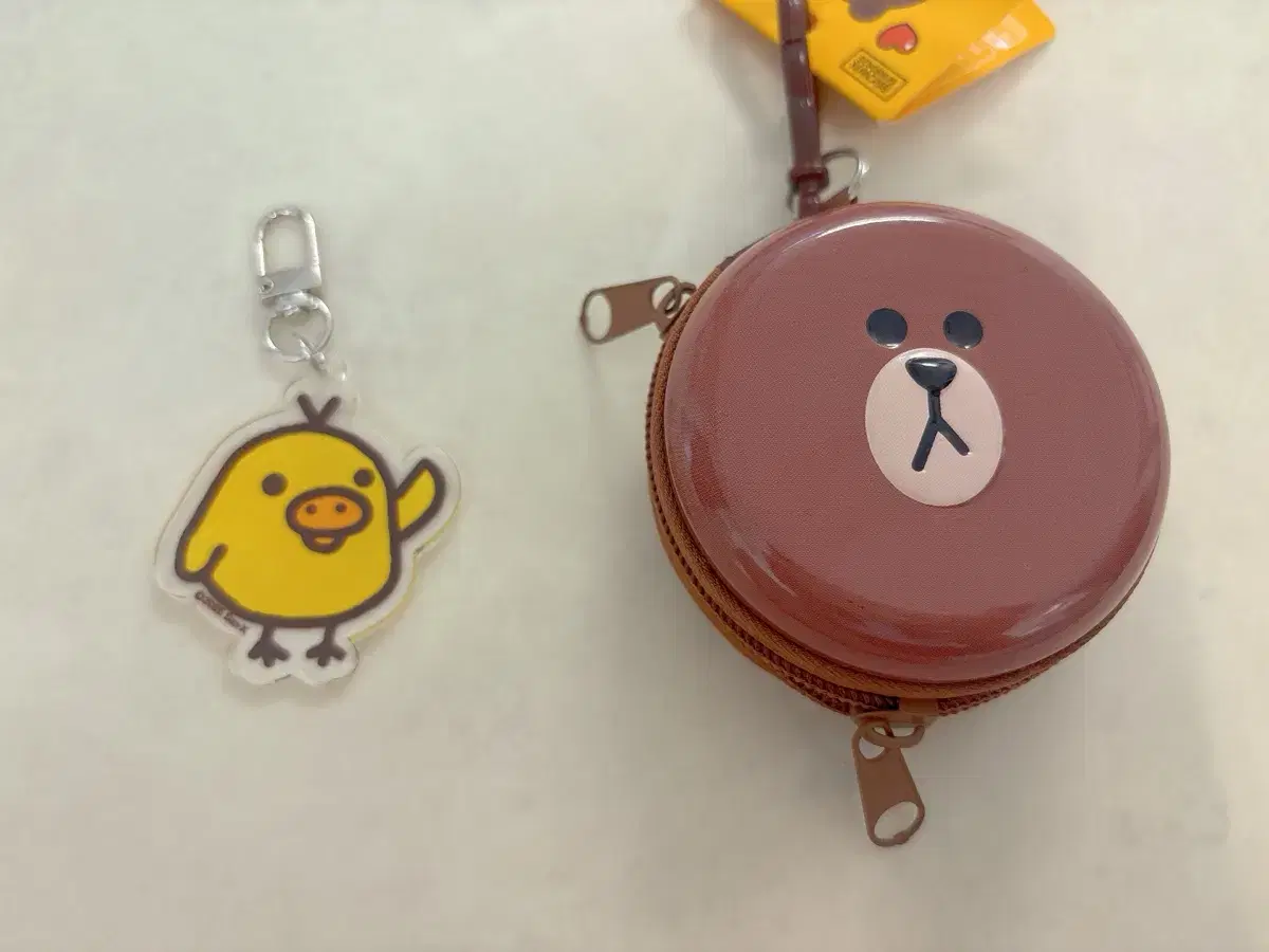 라인프렌즈 코인파우치 일괄판매 키이로이토리키링