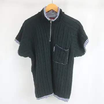 90s NEW WORLD ORDER 리버서블 하프 지퍼 풀오버