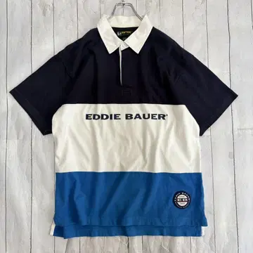 90s EBTEK 에디 바우어 반팔 라거 셔츠