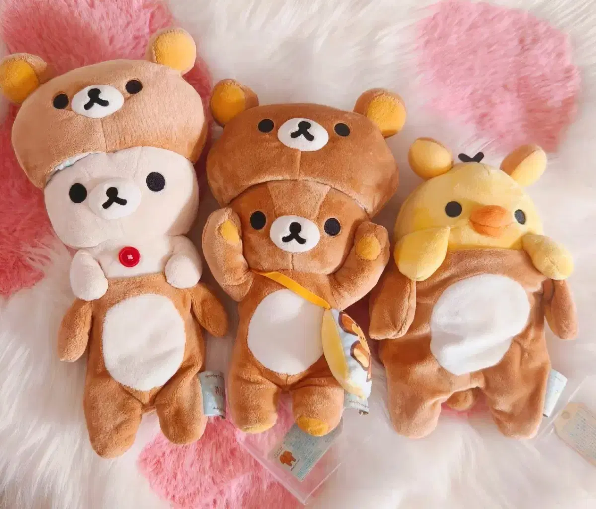 옷입은 리락쿠마 일본 희귀 인형 (택있음)