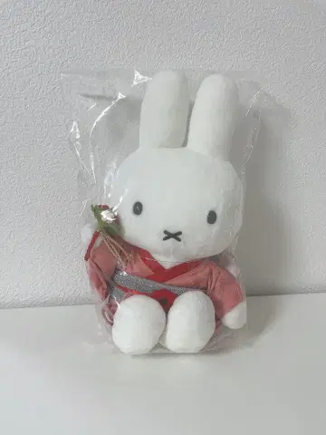 꽃 헤어콤 미피 봉제 인형