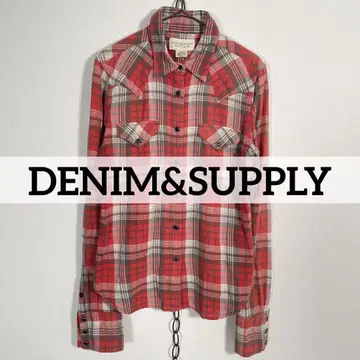 DENIM&SUPPLY 얇은 소재 웨스턴 셔츠 타탄 체크 랄프 로렌