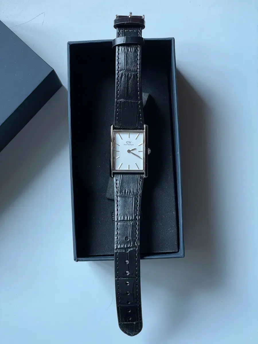 Daniel Wellington Bound Black Crocodile Silver