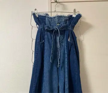 자라 하이웨스트 와이드 데님 패치워크 리본 US04