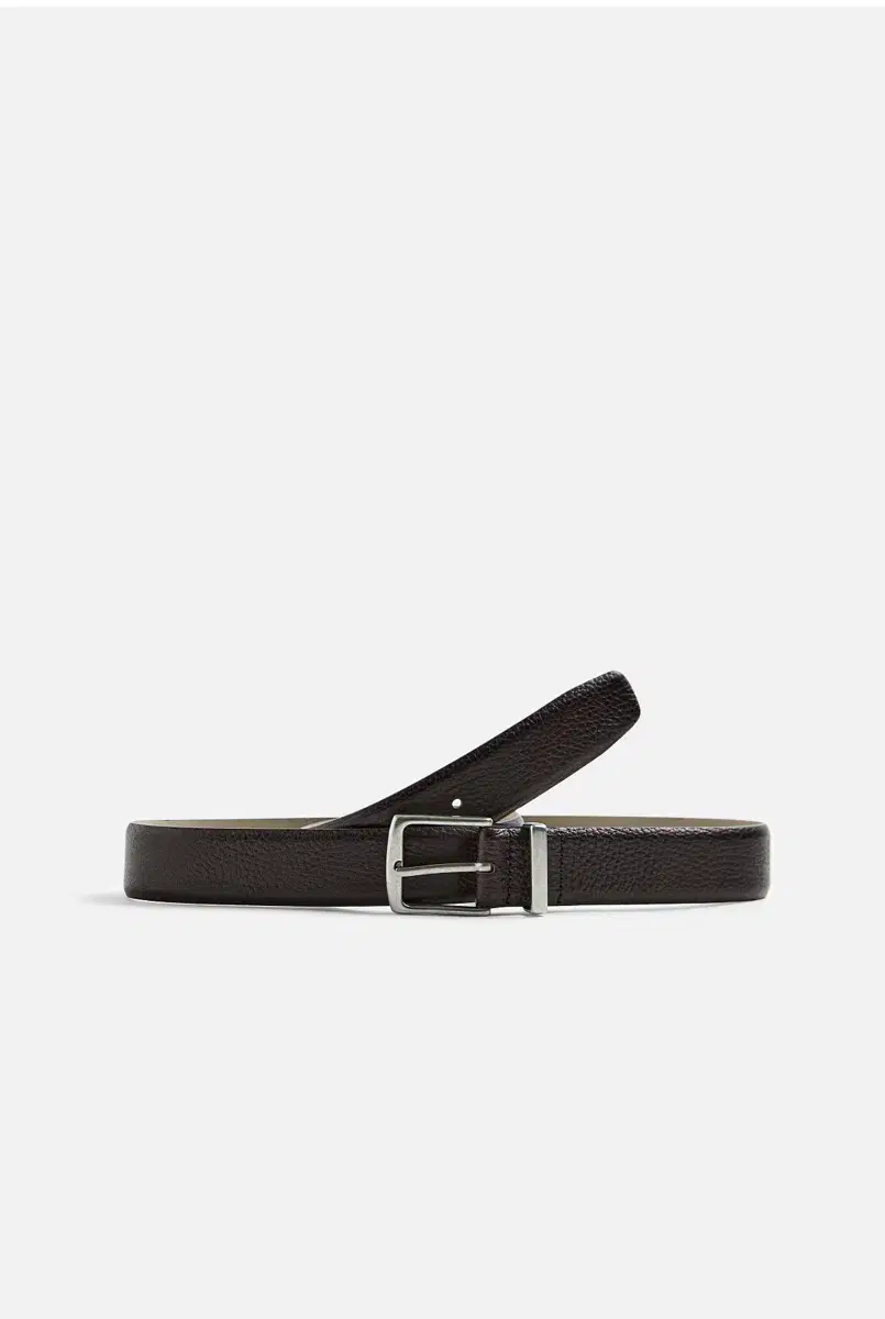 Zara 자라 오리진스 텍스처 레더 벨트 85 다크 브라운