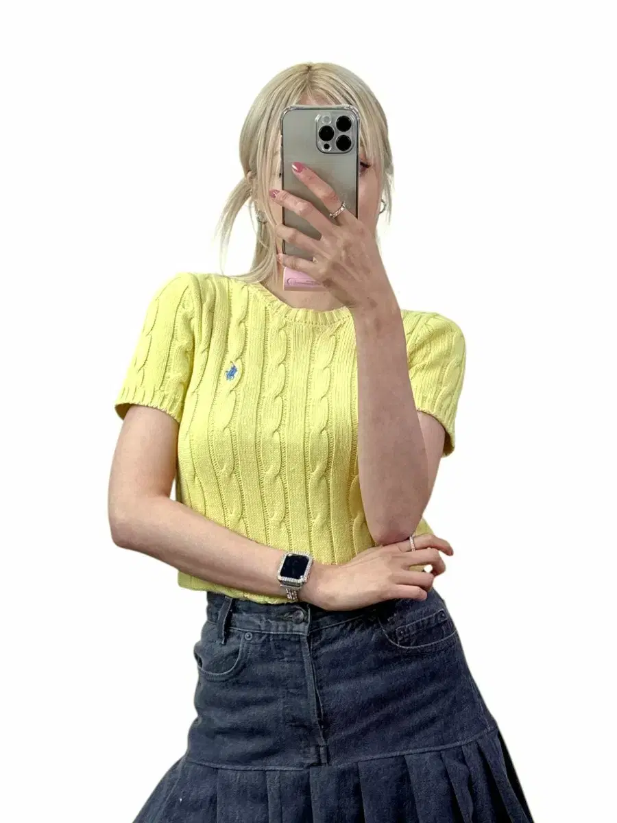 폴로 니트반팔 S