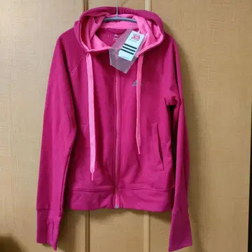 아디다스 adidas 집업 후드티 핑크 S