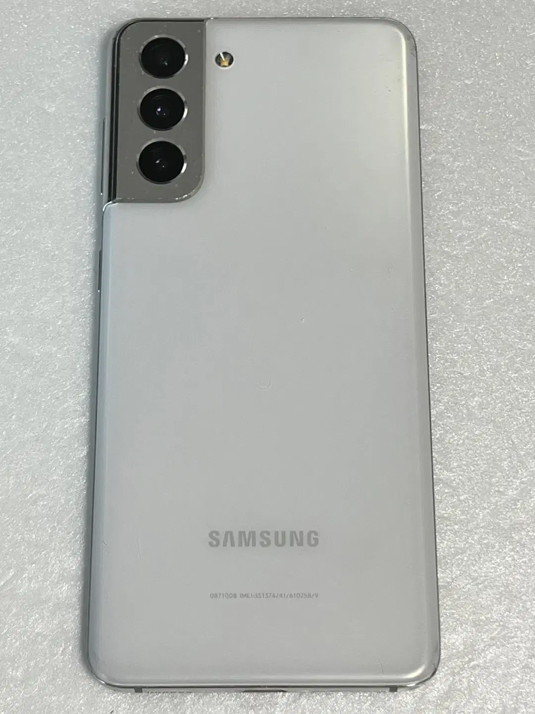 20043 갤럭시S21 G991 256기가 화이트 무잔상 정상해지 공기계