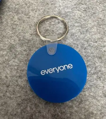 everyone rubber keychain 키링 블루
