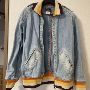 울 리치 데님 블루종 구제 의류