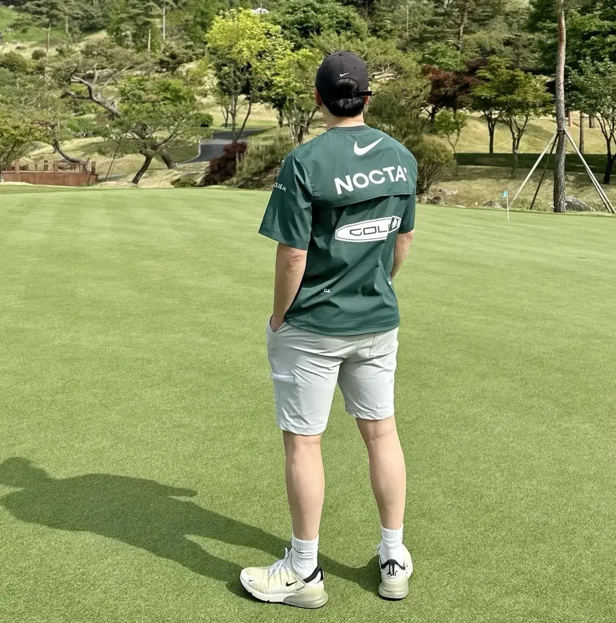 남성골프웨어 숏슬리브 크루넥 & 쇼츠 팬츠 세트