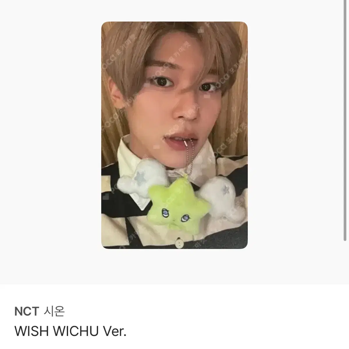 엔시티 위시 엔위시 위츄 시온 포카 양도 판매