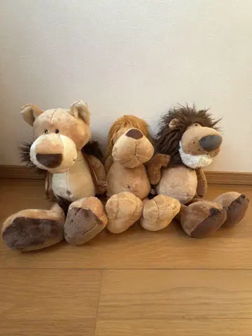 Nici 사자 봉제 인형 3종 세트 니키