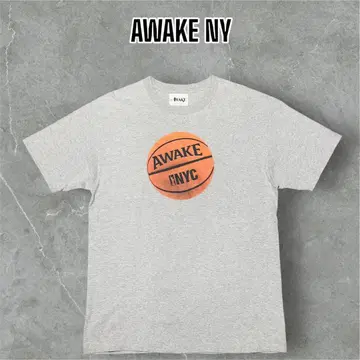 AWAKE NY 어웨이크 농구 로고 티셔츠 L 미국제 그레이 L