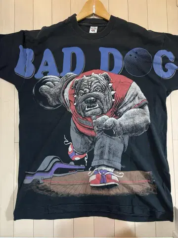 90s fruit of the loom "BAD DOG" 티셔츠 XL