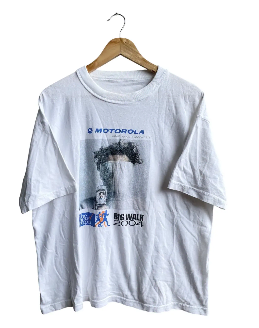 [xl]00s motorola 모토로라 big walk 빈티지 티셔츠