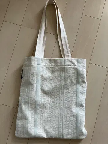 옥수수 세포 패턴 토트백 VegieBAG 포켓 부착 리버서블