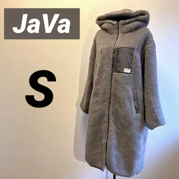 새상품급 JaVa 자바 후디 집업 보아 롱 코트 S