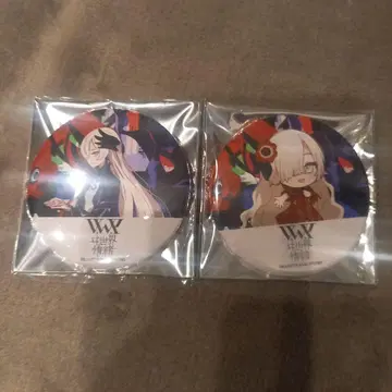 신 쯔바키 V.W.P 마네키네코 콜라보 캔뱃지 세계 정서 2개 세트
