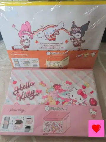 산리오 뚜껑이 있는 수납 박스 헬로키티