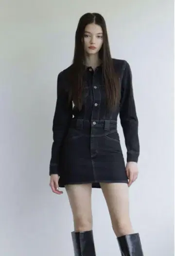 레이디 라운드 미니 원피스 녹이기