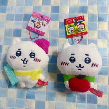 현지 치이카와 봉제 인형 키체인 2개 세트