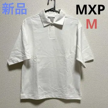 MXP 여성용 숏 슬리브 폴로 셔츠 반팔 M 화이트 화이트